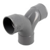 Coude double parallèle en PVC 87°30, femelle-femelle