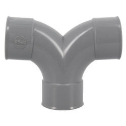 Coude double parallèle en PVC 87°30, femelle-femelle