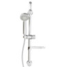 Barre de douche à fixation réglable avec douchette 3 jets et flexible - AGHE