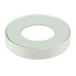 Ensemble joint-bague pour pipe de WC, PVC blanc, sorties Ø DM 85/107