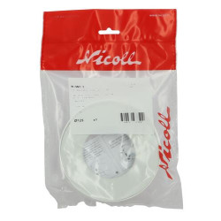 Ensemble joint-bague pour pipe de WC, PVC blanc, sorties Ø DM 85/107