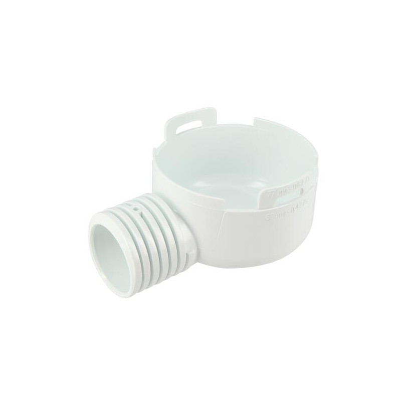Adaptateur siphonnette, sortie horizontale, Ø 40/50