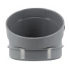 Secteur de coude 15°, mâle-femelle, à coller, gris, en PVC Ø 100 mm