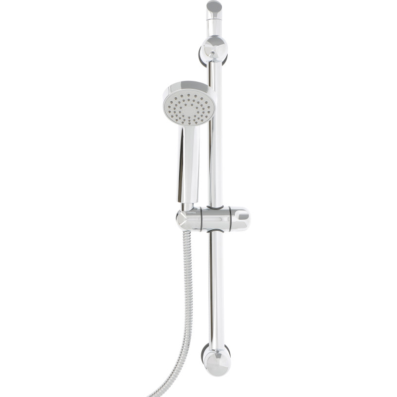 Barre de douche à fixation réglable avec douchette 1 jet et flexible - UDEN