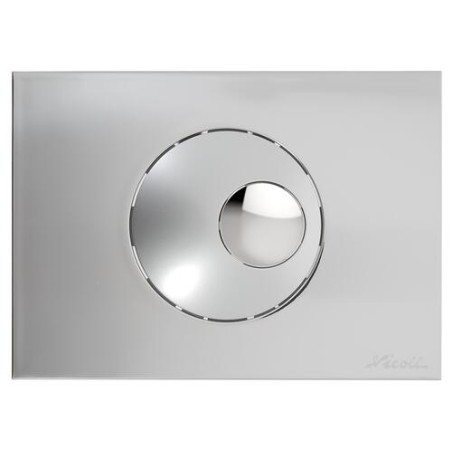BOUTONS RONDS Plaque de commande Chromé mat