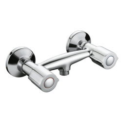 Mélangeur pour douche AKVO NF - têtes céramiques demi-tour - chromé