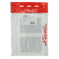 Grille persienne alu blanc mous.20x30 - réf. 1LM2030B