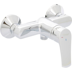 Mitigeur douche, norme NF, cartouche céramique Ø35mm, chromé - MADI