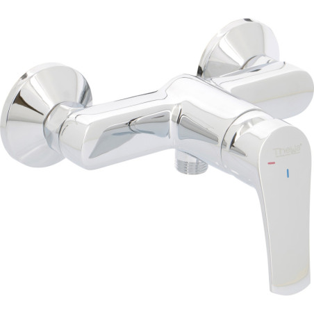 Mitigeur douche, norme NF, cartouche céramique Ø35mm, chromé - MADI