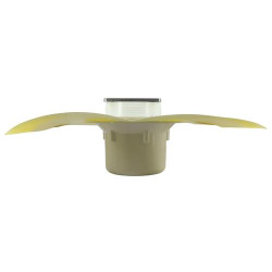 Siphon pour carré s/vert.cadre+gr. inox + natte
