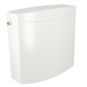 Réservoir de chasse semi-bas blanc, double volume