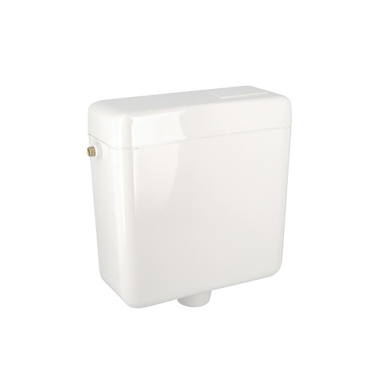 Réservoir de chasse haut blanc, simple volume