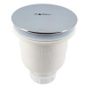 Bonde receveur de douche, Ø 90 mm, sortie verticale Ø 40 mm, capot ABS chromé