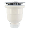 Bonde receveur de douche, Ø 90 mm, sortie verticale Ø 40 mm, capot ABS chromé