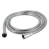 Flexible de douche extensible Doublefix 1,60 à 2 m, laiton chromé double agrafage, anti-torsion