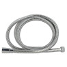 Flexible de douche extensible Doublefix 1,60 à 2 m, laiton chromé double agrafage, anti-torsion