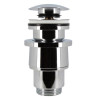 Bonde de lavabo laiton design clic-clac, pour vasques avec trop-plein, serrage vasques 0-60 mm