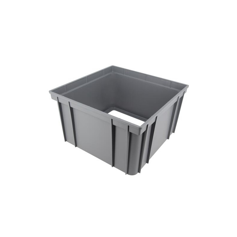 Rehausse pour regard eaux pluviales, 25x25x12,50 cm, gris clair