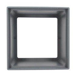 Rehausse pour regard eaux pluviales, 25x25x12,50 cm, gris clair