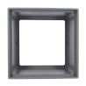 Rehausse pour regard eaux pluviales, 25x25x12,50 cm, gris clair