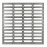 Grille légère 38x38 cm, pour regard pluvial 40x40x40 cm, gris clair