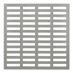 Grille légère 38x38 cm, pour regard pluvial 40x40x40 cm, gris clair
