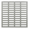 Grille légère 38x38 cm, pour regard pluvial 40x40x40 cm, gris clair