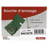 Bouche d'arrosage carrée sable avec vanne 1/4 tour mâle-femelle 3/4''