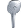 Douchette chromée 5 jets en ABS - 120 mm - sélection par bouton - UDEN