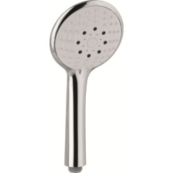 Douchette chromée 3 jets en ABS - 105 mm - curseur de sélection - UDEN