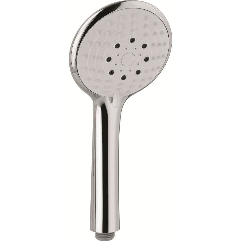 Douchette chromée 3 jets en ABS - 105 mm - curseur de sélection - UDEN