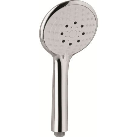 Douchette chromée 3 jets en ABS - 105 mm - curseur de sélection - UDEN