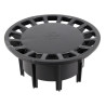 Grille siphon cour gris clair