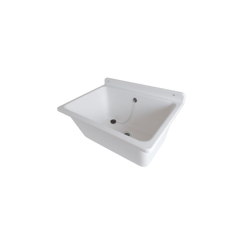 Bac a laver pour fixation murale blanc