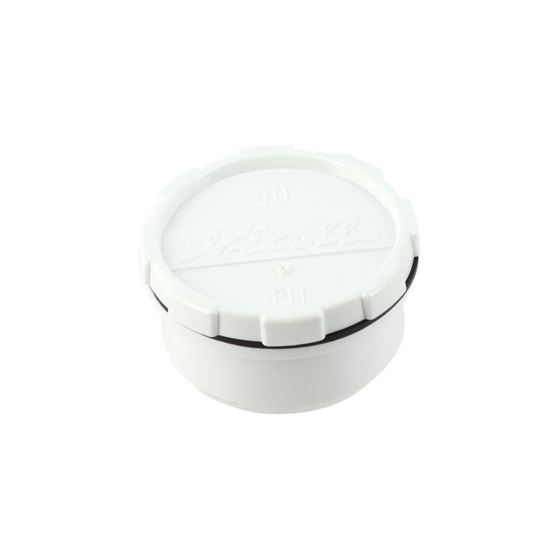 Tampon de visite, mâle-femelle, blanc, en PVC