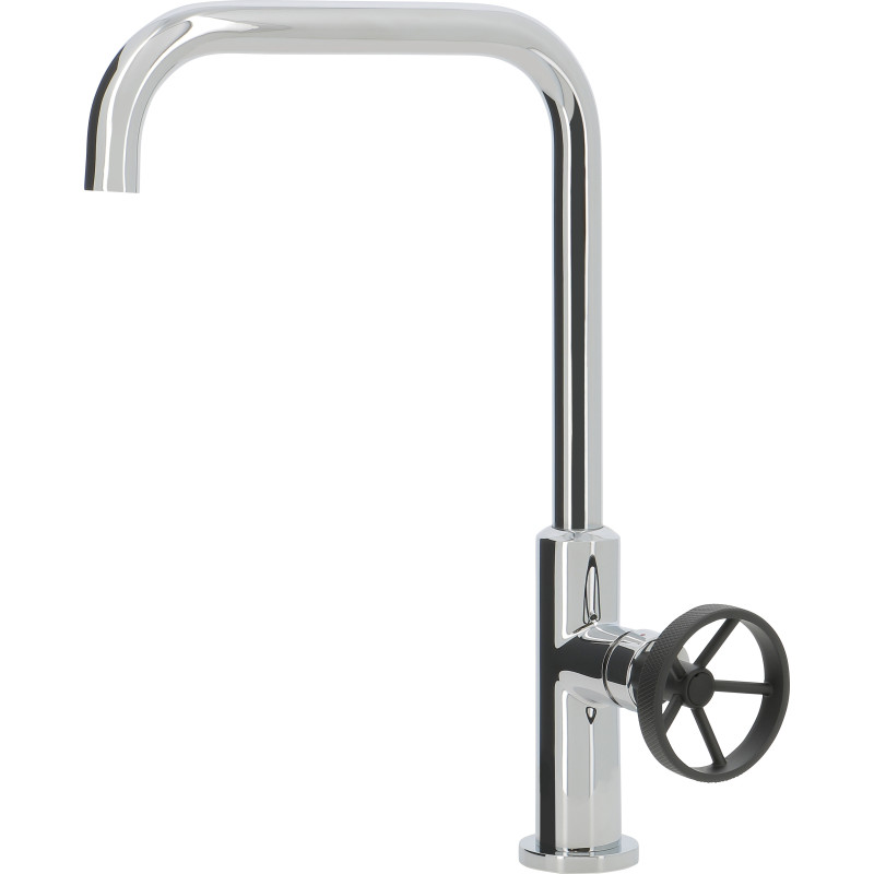 Mitigeur évier chromé style industriel - VATURA