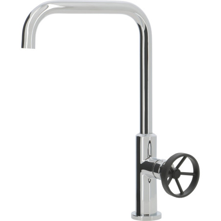 Mitigeur évier chromé style industriel - VATURA