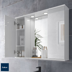 Armoire colonne LOIRA Blanc Brillant - 4 formats