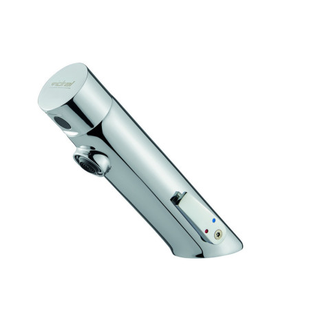 Mitigeur chromé lavabo électronique infrarouge, alimentation piles fournies