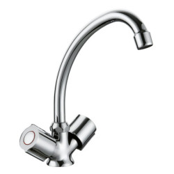 Mélangeur pour lavabo AKVO - NF chromé - vidage clic-clac ABS NF