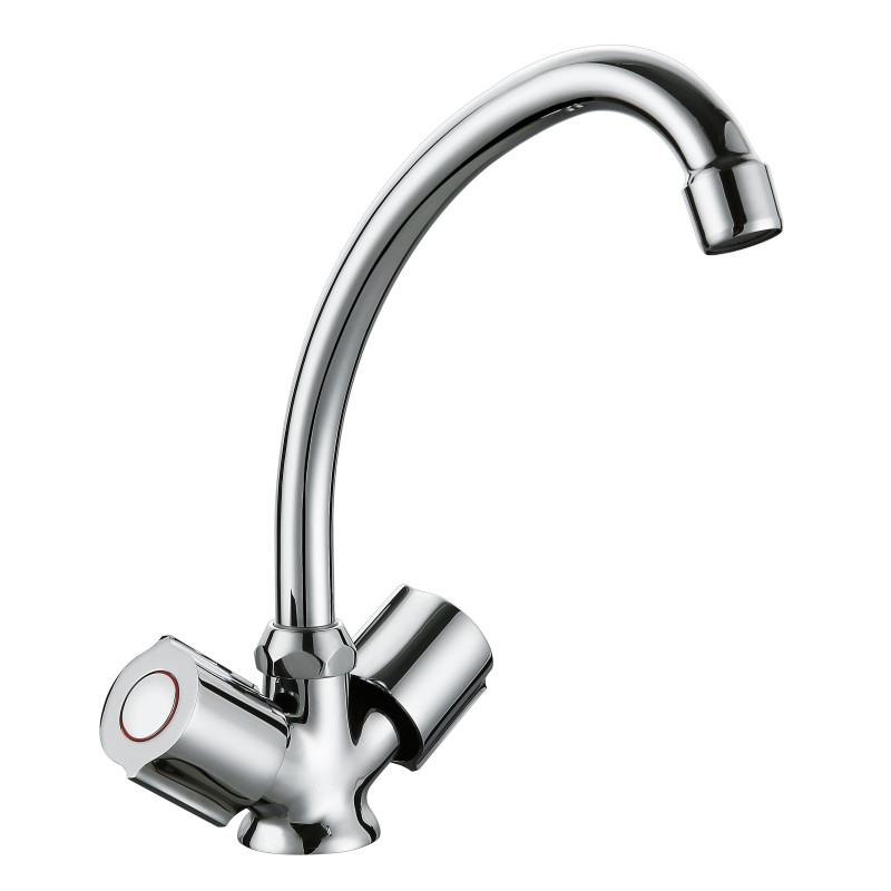 Mélangeur pour lavabo AKVO - NF chromé - vidage clic-clac ABS NF