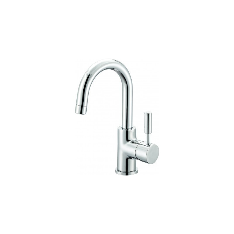 Mitigeur haut pour lavabo METSI chromé - vidage clic-clac ABS NF, réf. MET130