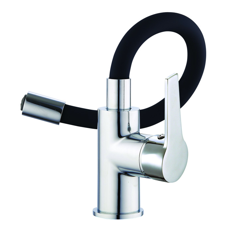 Mitigeur modulable pour lavabo MADI noir-chromé - vidage clic-clac ABS