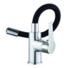 Mitigeur modulable pour lavabo MADI noir-chromé - vidage clic-clac ABS