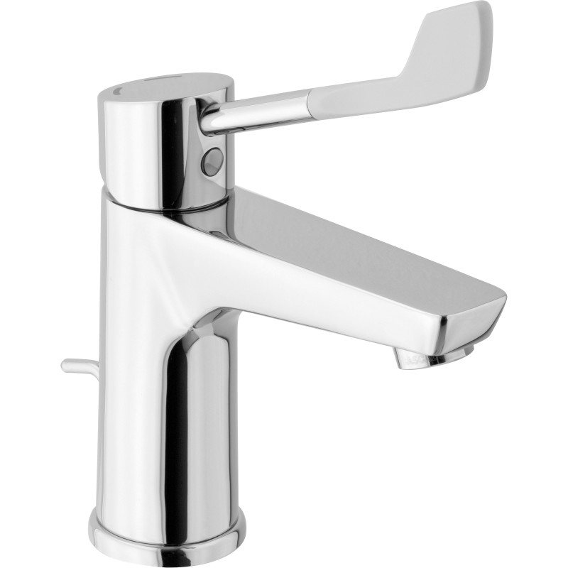 Mitigeur lavabo PMR chromé - manette souple