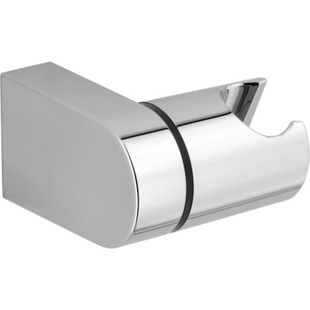 Support de douchette ABS chromé rond orientable