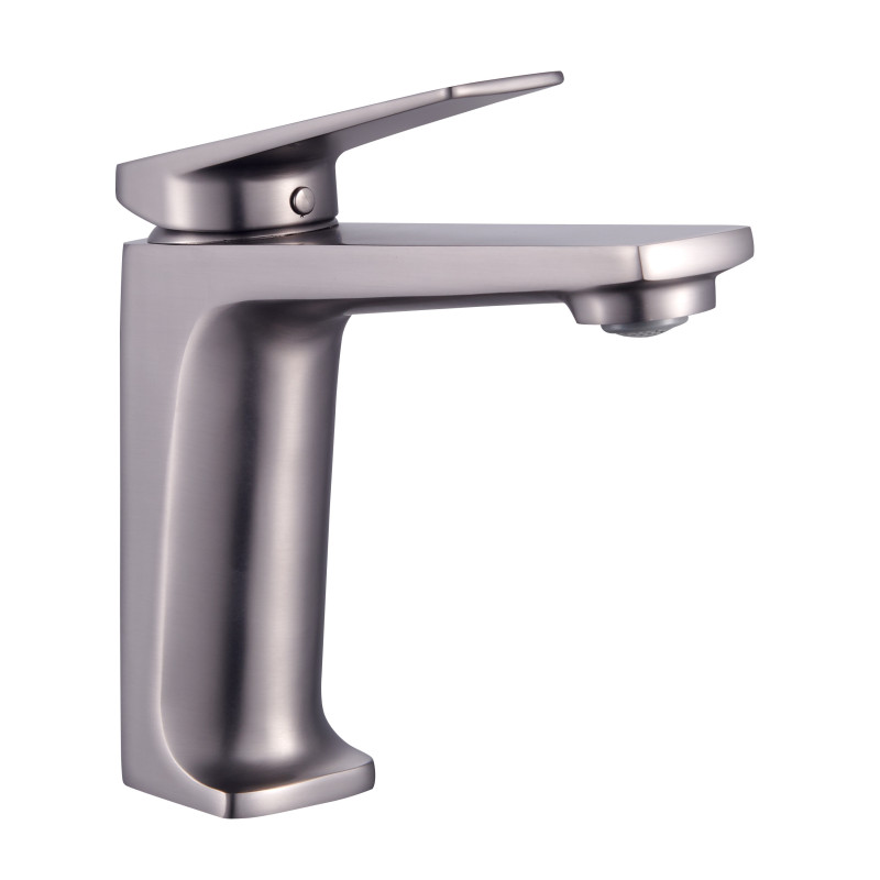 Mitigeur pour lavabo AMANZI graphite mat - vidage clic-clac ABS assorti