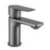 Mitigeur pour lavabo JEZIORO graphite mat - vidage clic-clac ABS coupelle métal a