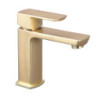 Mitigeur pour lavabo DOUR laiton brossé - vidage clic-clac laiton assorti