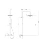 Colonne de douche thermostatique S304